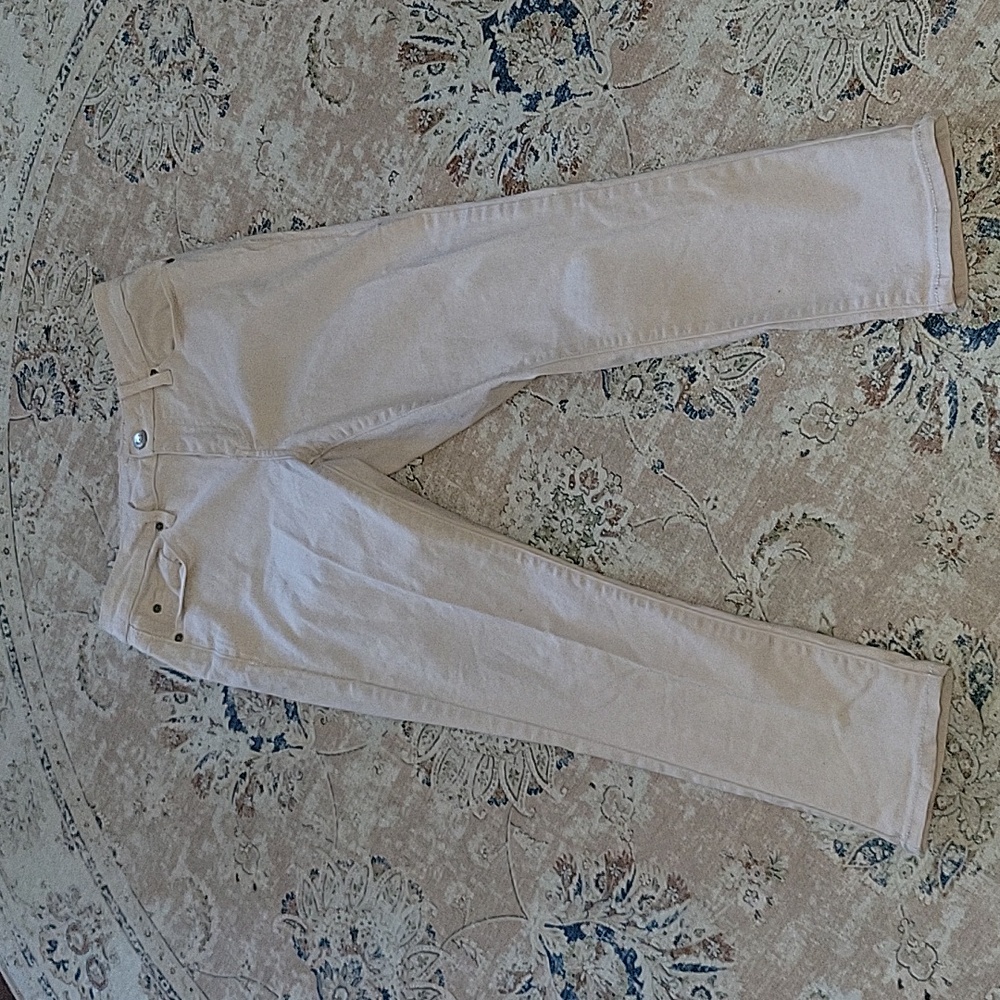 New Directions light pink skinny stretch jeans classic 5 pocket style sz…6 EUC